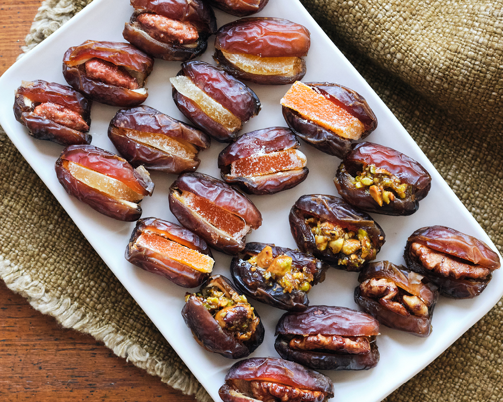 Assorted stuffed dates
