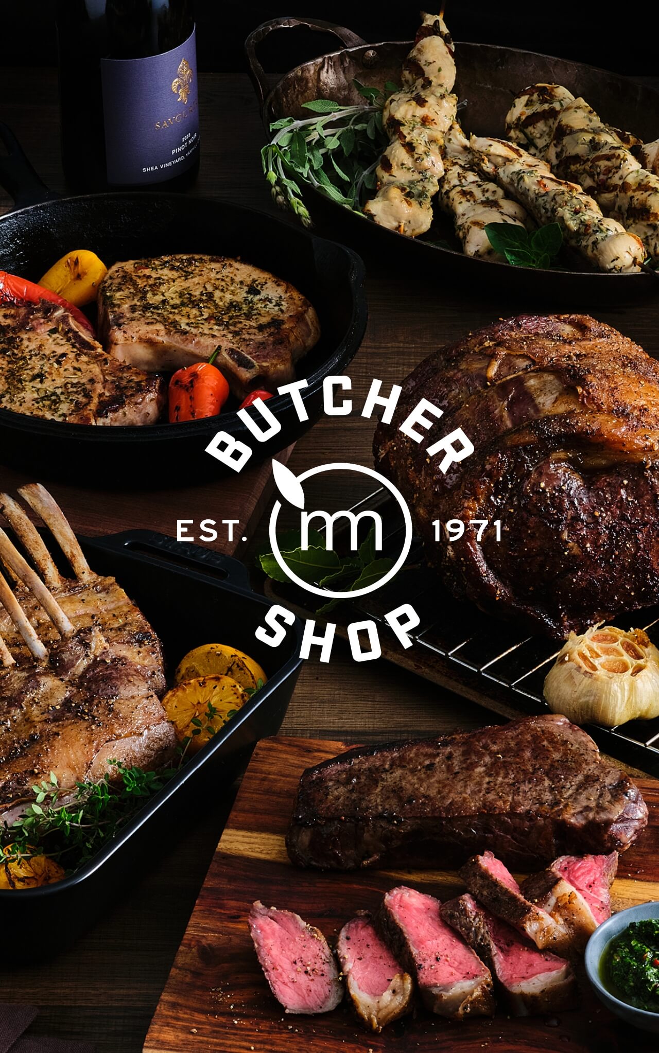 Butcher Shop est.1971 assorted meat photo