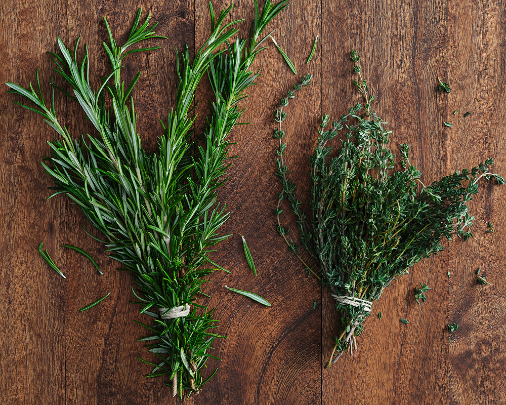 Rosemary and thyme bundles