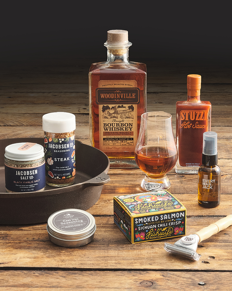 Father's Day gifts on a wooden table