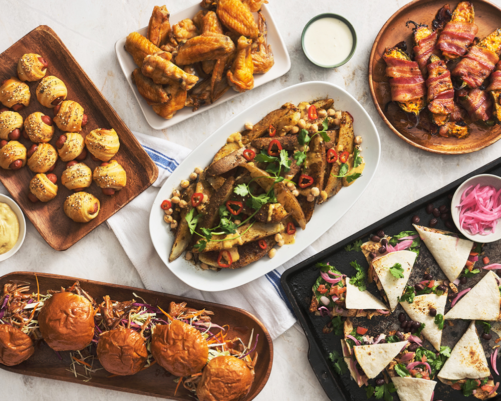 Spread of finger foods