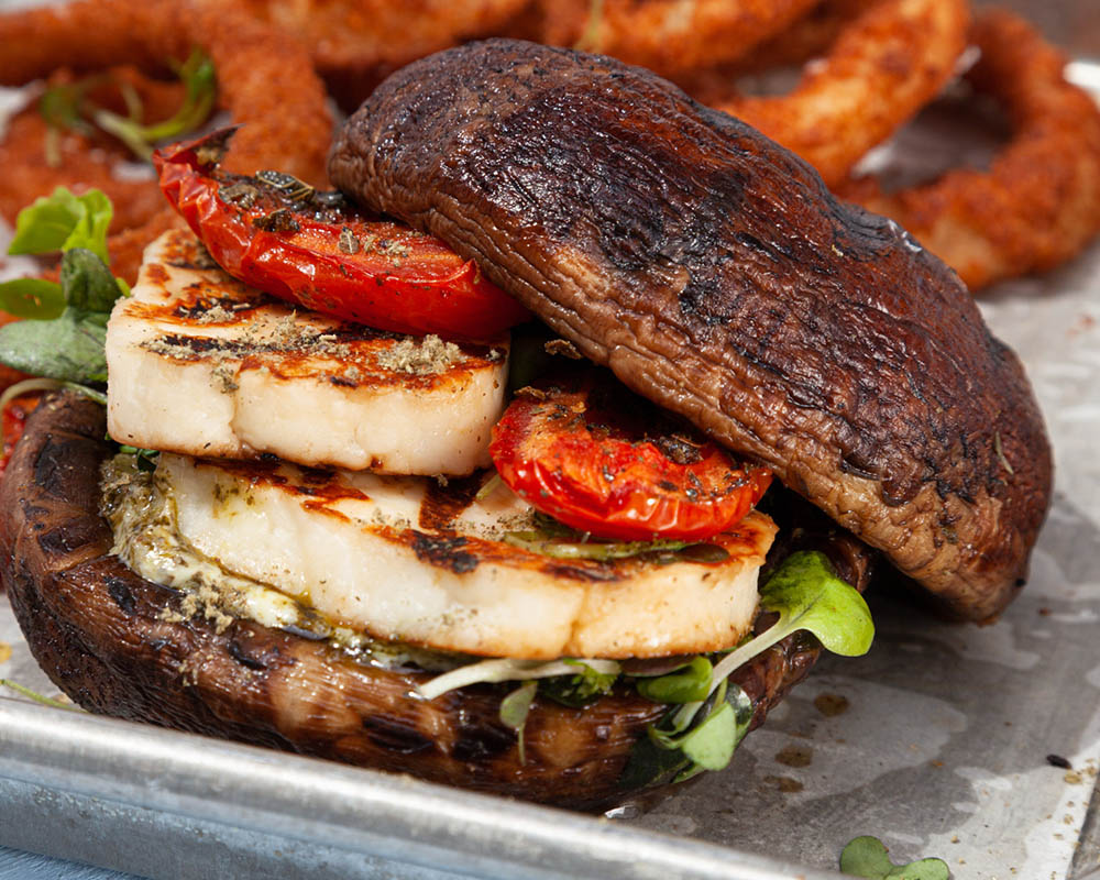 Halloumi Portobello Mushroom Burger