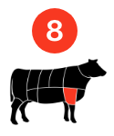 number 8 beef fore shank