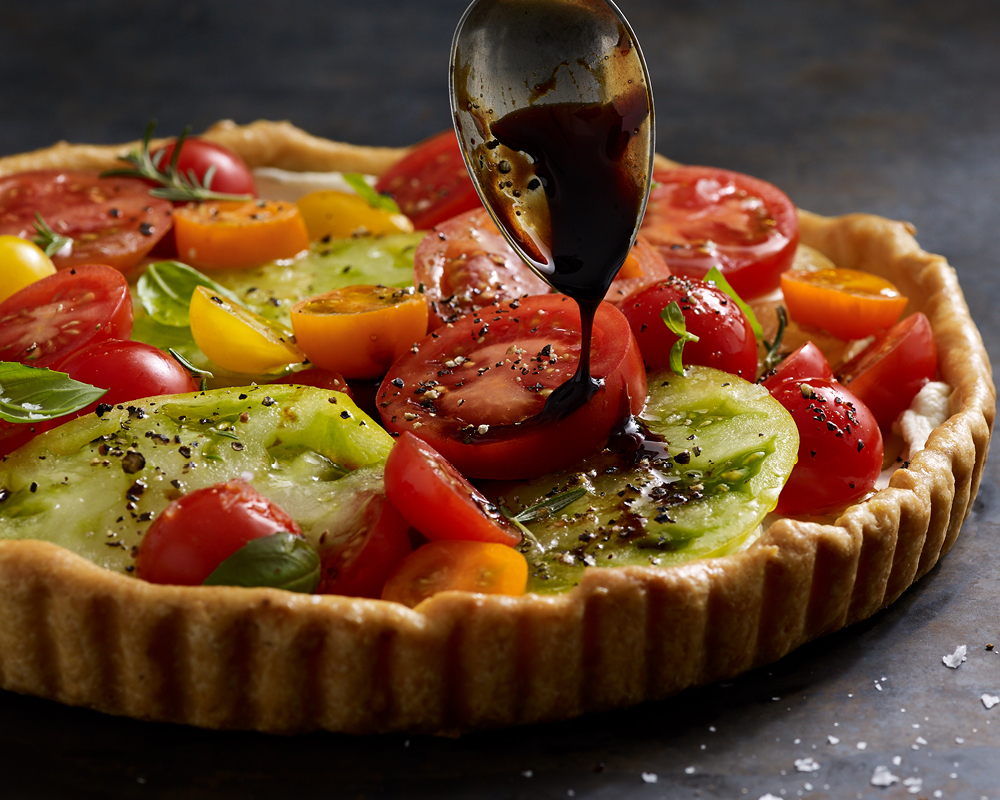 Fresh tomato tart